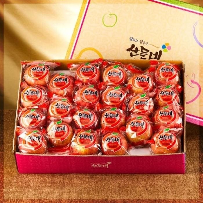 [산들네] 껍질째 먹는 경북 세척사과 5kg 22과내