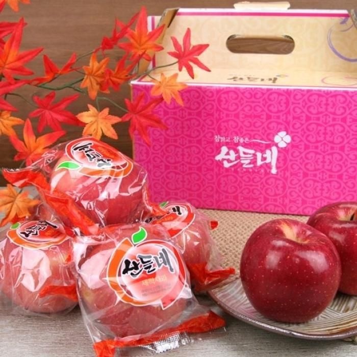 [산들네] 껍질째 먹는 경북 세척사과 3kg 17과내외
