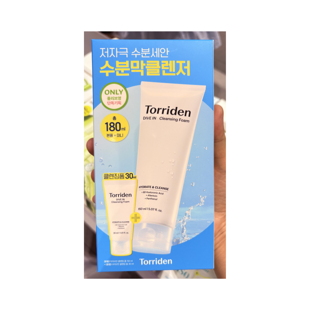 토리든 다이브인 저분자 히알루론산 클렌징폼 150ml (+30ml 증정)