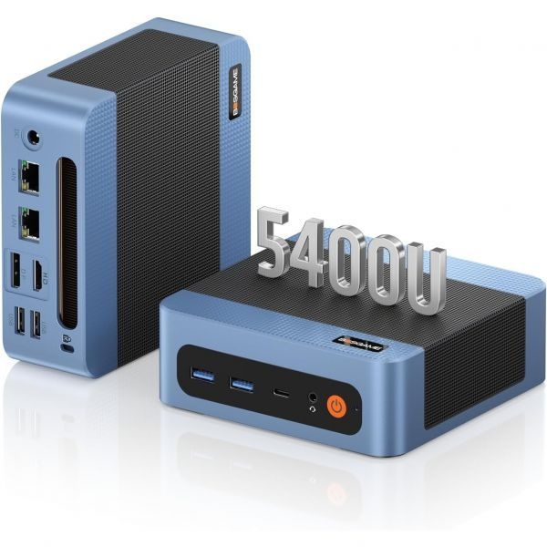 BOSGAME [해외] BOSGAME E5 Plus 미니 PC 라이젠 5400U 8GB RAM 업그레이드 가능 256GB SATA SSD 317967