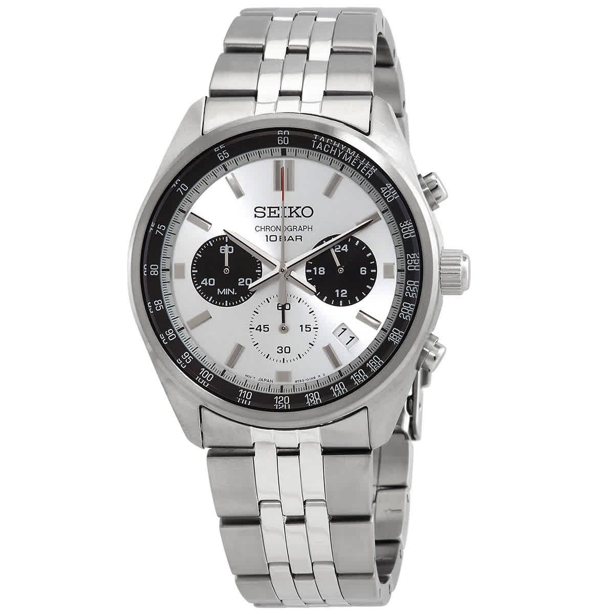 Seiko [해외] Seiko 세이코 모터스포츠 크로노그래프 쿼츠 실버 다이얼 남성용 시계 SSB425P1 724767