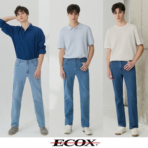 [에콕스] O ECOX 26SS 남성 썸머 라이크라 스판 데님팬츠 3종