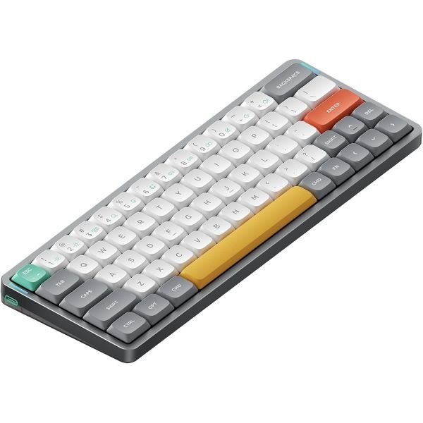 nuphy [해외] nuphy 누피 Air60 V2 휴대용 무선 키보드 60% 로우 프로파일 기계식 QMK VIA 지원 Windows macOS Linux 호환 Bluetooth 5.1 2.4GHz 유