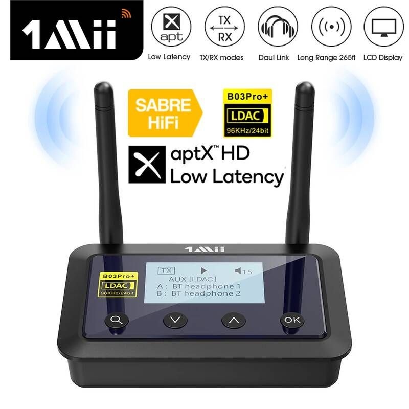[해외] 1Mii B03Pro+ 블루투스 5.3 송수신기 오디오 어댑터 1101236