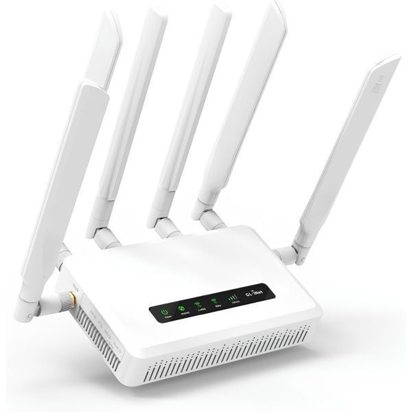 GL.iNet [해외] GL.iNet GL X3000 Spitz AX 셀룰러 게이트웨이 5G 라우터 가정 RV용 Wi Fi 6 탈착식 안테나 듀얼 SIM T Mobile AT&T IoT 기기 가족