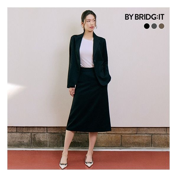 [바이브리짓] (링클프리) 수트셋업 3종(자켓+팬츠+스커트)