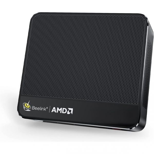 Beelink [해외] Beelink 비링크 SER5 MAX 미니 PC AMD Ryzen 7 6800U 6nm 8C 16T 최대 4.7GHz 컴퓨터 24GB LPDDR5 RAM 500GB NVME SSD 마이크로 4K 60Hz 트리
