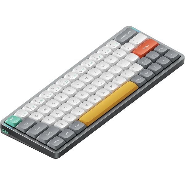 nuphy [해외] nuphy 누피 Air60 V2 휴대용 무선 키보드 60% 로우 프로파일 기계식 QMK VIA 지원 Windows macOS Linux 호환 Bluetooth 5.1 2.4GHz USB