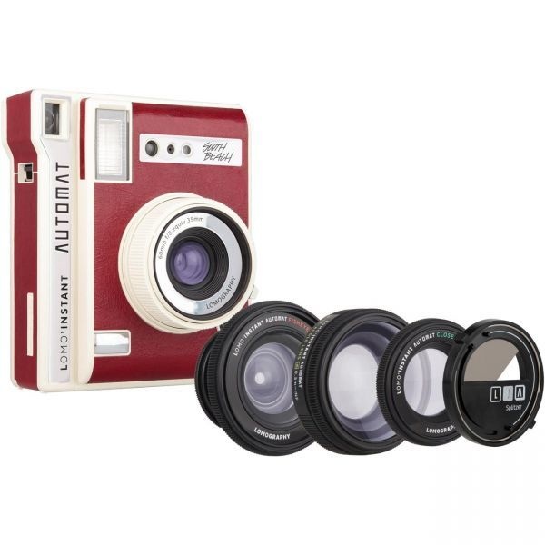 Lomography [해외] 로모그래피 로모인스턴트 오토맷 사우스 비치 렌즈 3개 후지필름 인스탁스 미니 필름 호환 인스턴트 카메라 249586