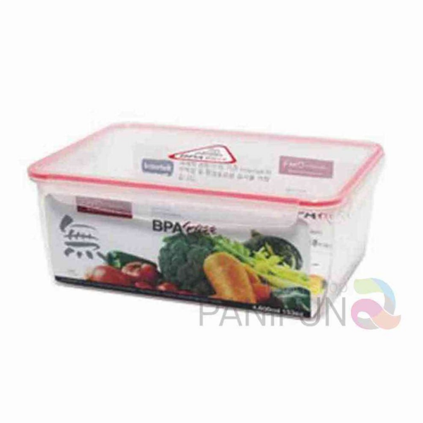 DMFGPANIPUN_협력사 [셀럽하우스] 직사각 밀폐용기 4600ml 냉장고보관용기 사각밀폐용기 냉장고정리 투명용기 투명통
