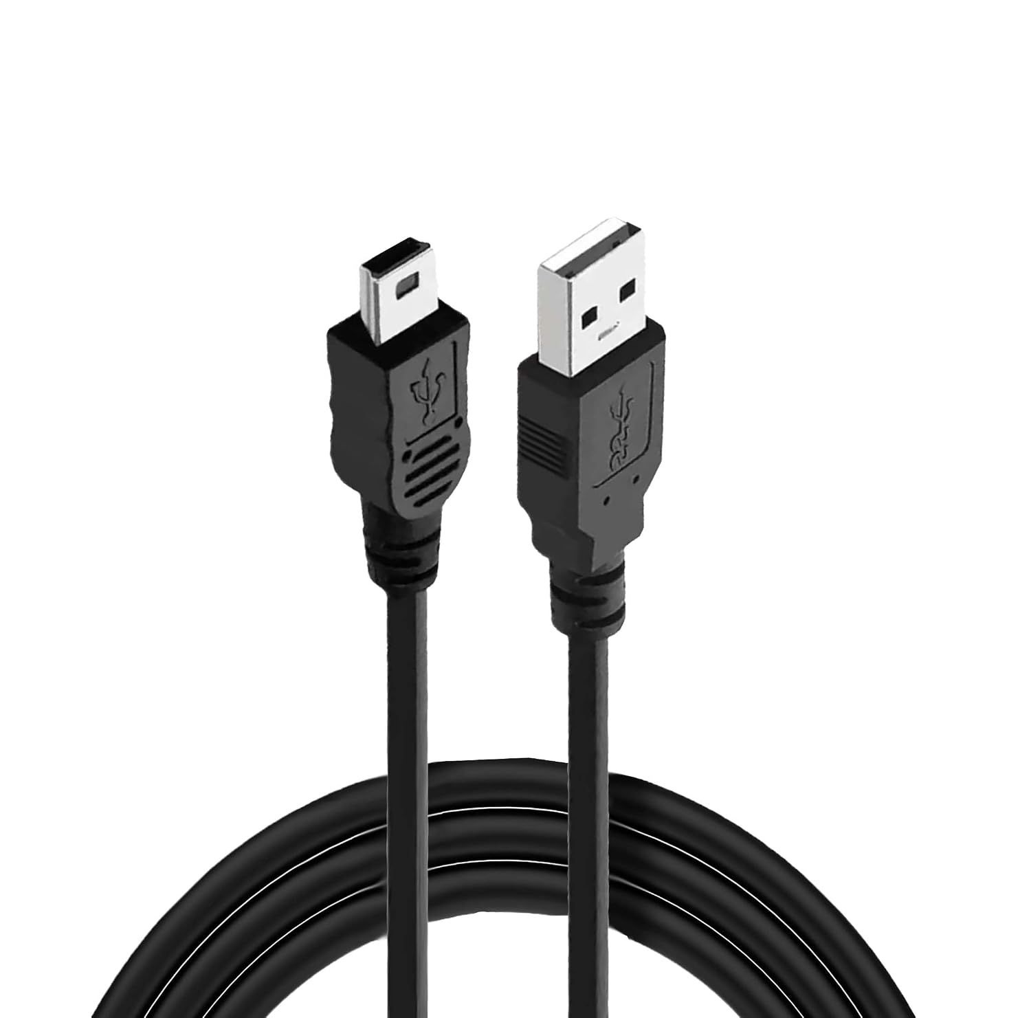 HSEUOPV 교체용 미니 USB 케이블, 고속 충전 지원, Onetouch Verio Iq 미터, Garmin GPS, MP3, 블랙박스, PS3 컨트롤러, TI-84 Plus