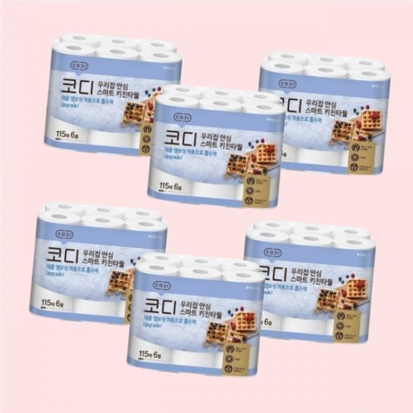 코디 코디 온누리 우리집 안심 스마트 키친타월 115매 6입 6개 2247703320 4895400