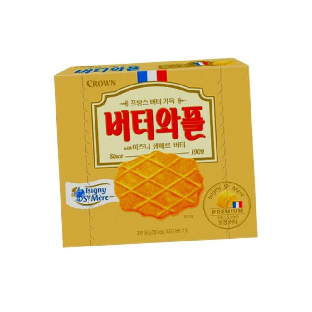 크라운 버터와플 with 이즈니생메르 버터 158gx4개
