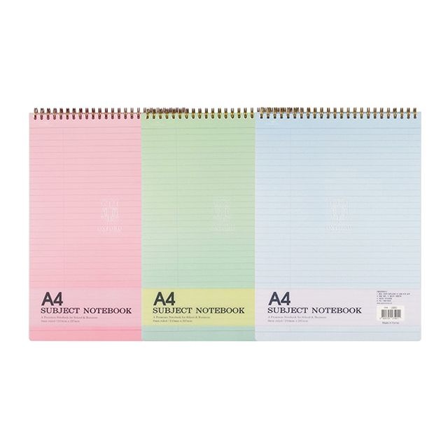 옥스포드 서브젝 스프링노트 상철 A4 80매