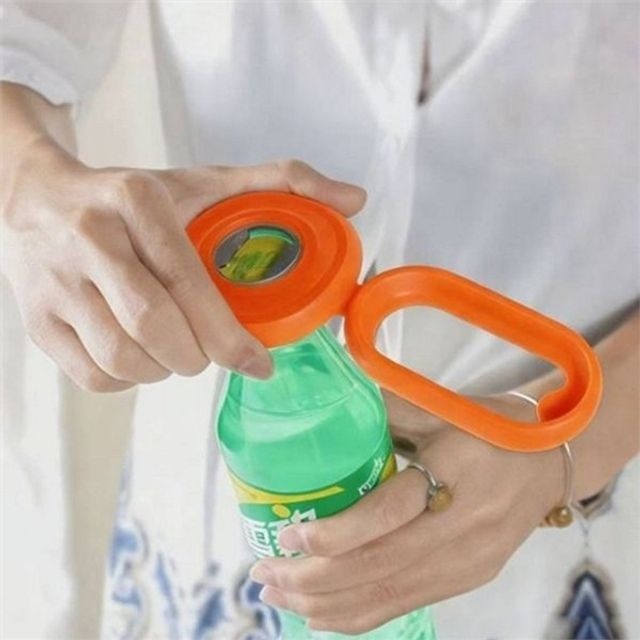 keyming 실리콘 병따개 주방 오프너 원터치 다용도 멀티 병뚜껑 고무
