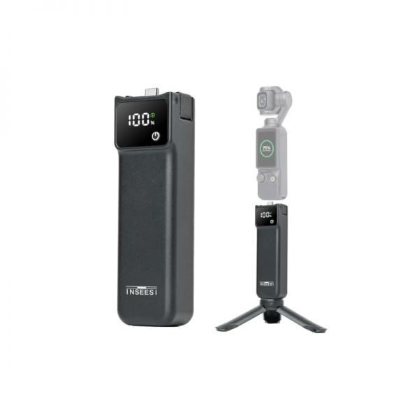 INSEESI [해외] DJI Osmo Pocket 3/4/4Pro와 호환되는 22.5W 고속 충전 배터리 핸들