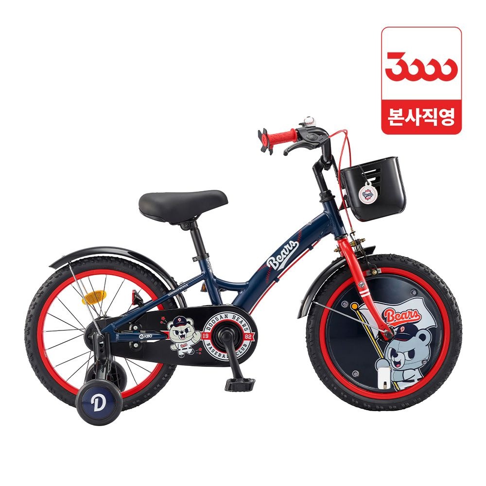 삼천리자전거 [KBO] 두산 베어스 18인치 보조바퀴 아동용 자전거 완조립 삼천리 2026