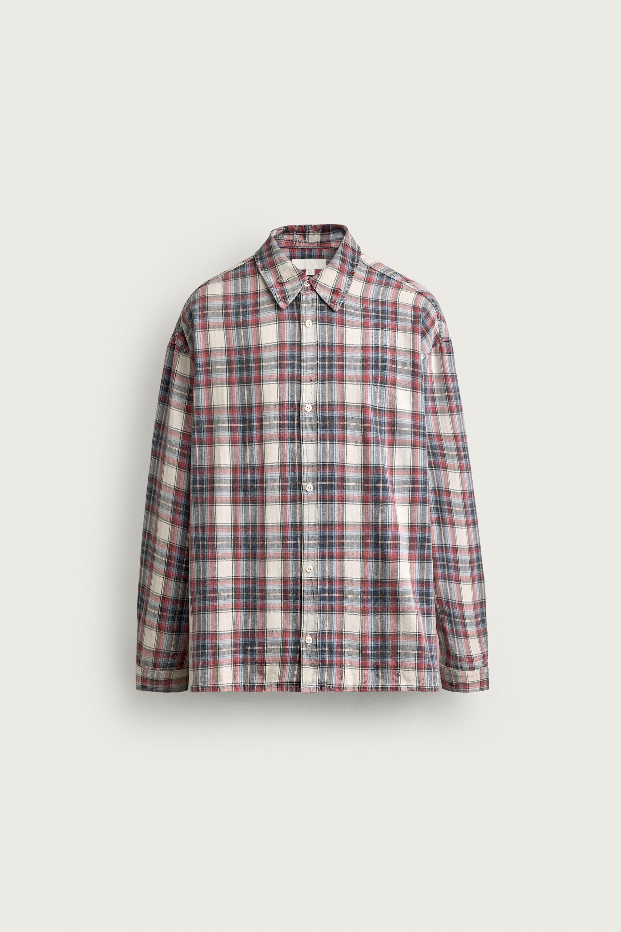 ZARA 자라 체크 셔츠 (릴랙스핏) 9632 350 803