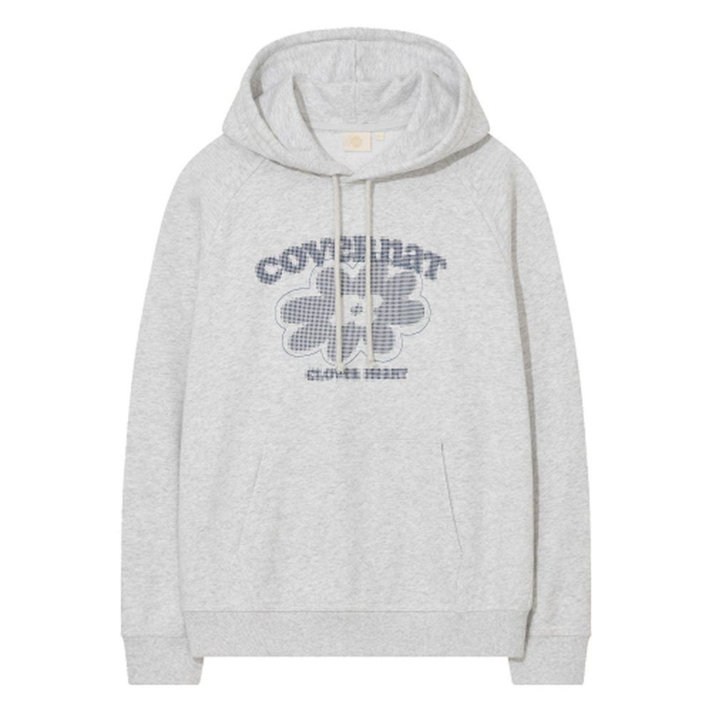 BCAVE 커버낫 [백화점정품] 커버낫 우먼 오버핏 클로버 그래픽 후디 Heather Gray CO2503HD71HG YBB713