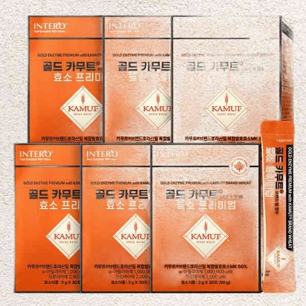 인테로 골드 카무트 효소 프리미엄 브랜드밀 30포 X 6박스 614065