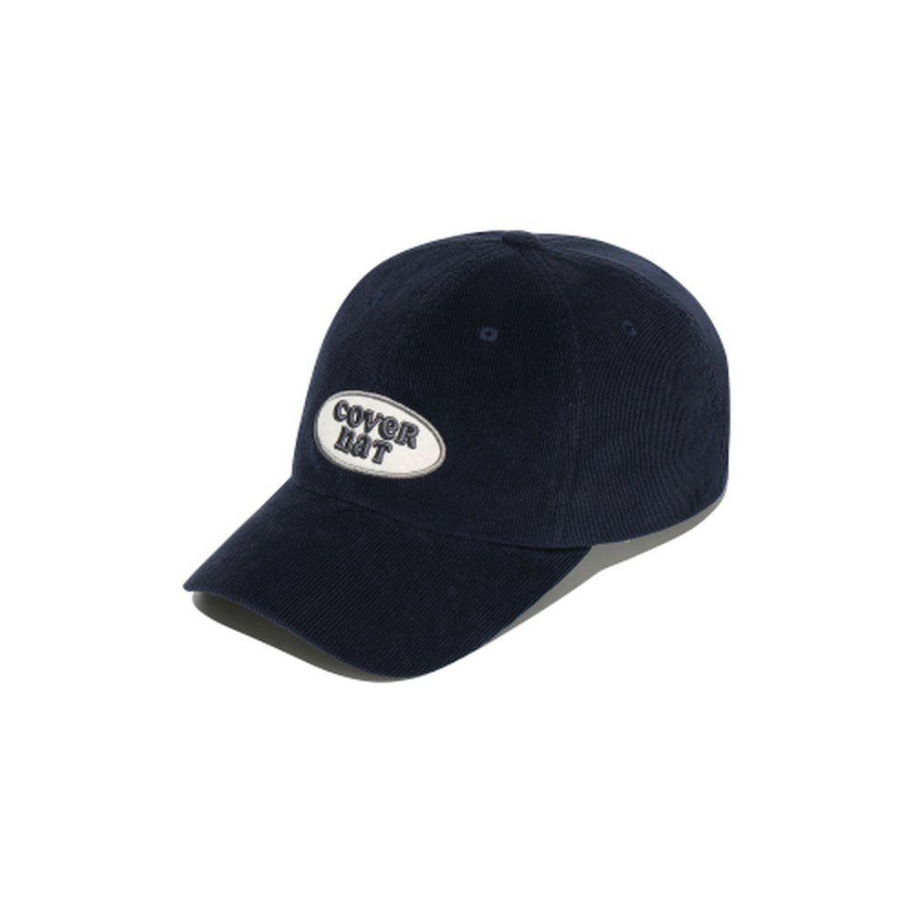 BCAVE 커버낫 [백화점정품] 커버낫 우먼 [스탠다드 핏 클로버하트 코듀로이 와펜 볼캡 Dark Navy CO2504CA74DN YBB713