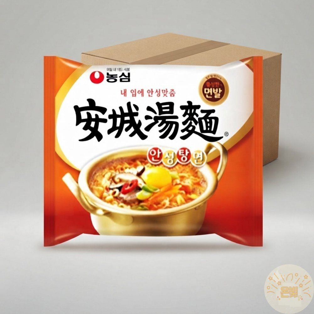 농심 온빛마켓 안성탕면40봉 1BOX 군인간식 안성농심