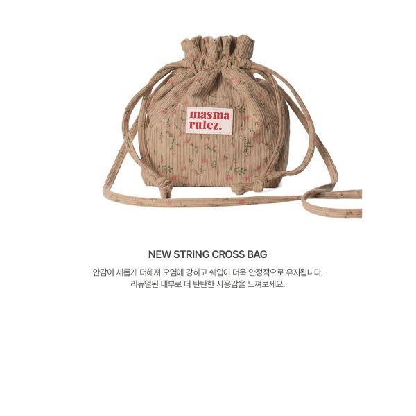 마스마룰즈 MASMARULEZ String cross bag_Pink flower5015293647 124523