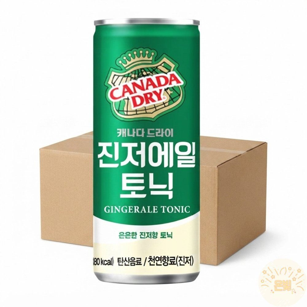 코카콜라음료 온빛마켓 캐나다드라이 진저에일토닉30캔 칵테일만들기 하이볼재료