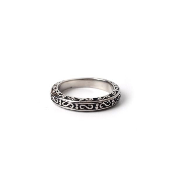 스칼렛또블랙 스칼렛또블랙 SCB107 [써지컬스틸] Thin anthique pattern ring 1648978 m1037_455298