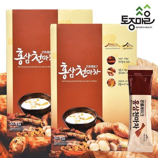 토종마을 [토종마을]홍삼천마차 콘플레이크 50개입 X 2박스100개입 524991
