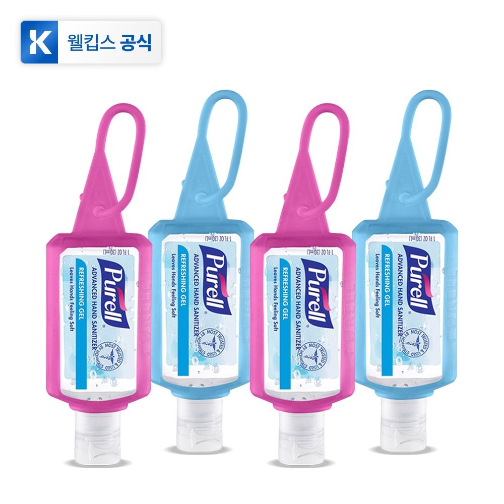 퓨렐 퓨렐 휴대용 손소독제 30mL 젤리랩 4개