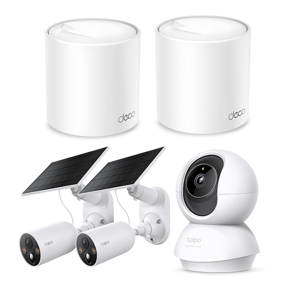 티피링크 티피링크 Mesh와이파이 실내외 CCTV 토탈보안 솔루션 Set Deco X50 + Tapo C230 C425 KIT