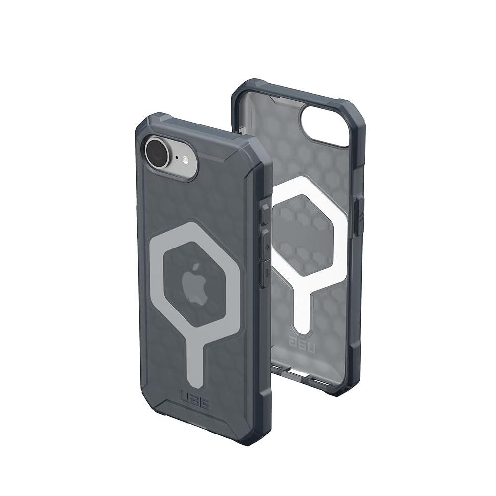 URBAN ARMOR GEAR [해외] URBAN ARMOR GEAR UAG 아이폰 17e / 16e . 케이스 에센셜 아머 - MagSafe 견고한 군용 등급 낙하 방지 투명 보호 커버, 반투명
