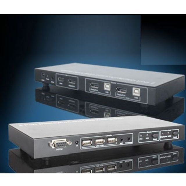 강원전자(주) KVM 2대1 스위치 컴퓨터 공유기 선택기 스위치 허브