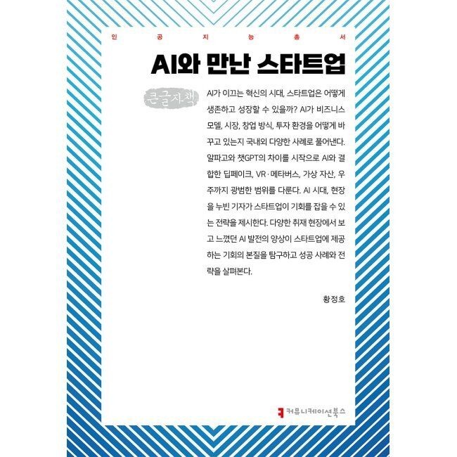 AI와 만난 스타트업 (큰글자책) / 황정호
