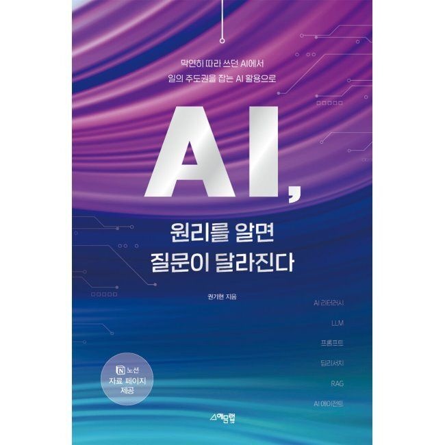 예문랩 AI, 원리를 알면 질문이 달라진다 - AI 리터러시부터 LLM· 프롬프트·딥리서치·RAG ·AI 에이전트까지 / 권기현