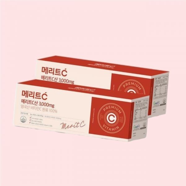 [오늘출발] 휴온스 메리트 c산 3000mg 고함량 비타민c 6개월분 90포 2박스 4453095