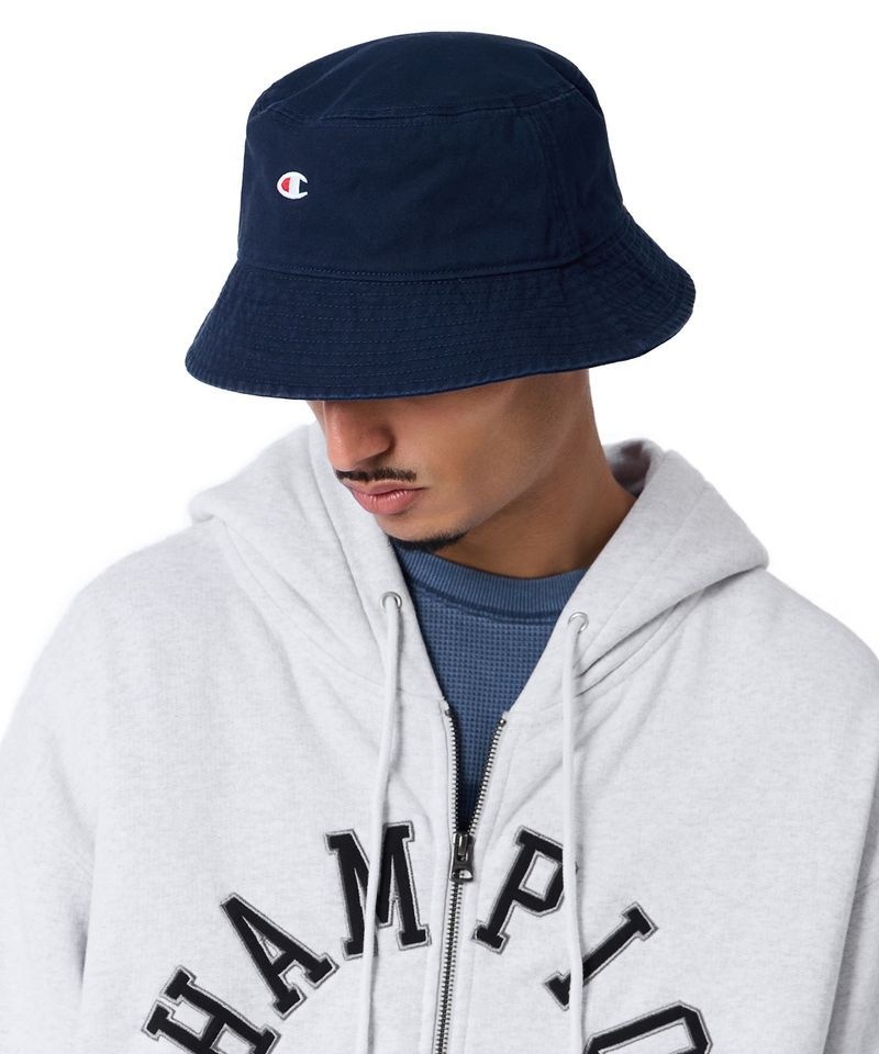 CHAMPION [백화점상품] 챔피온(CHAMPION) C로고 트윌 코튼 버킷햇 Navy CHFCP9A71NV