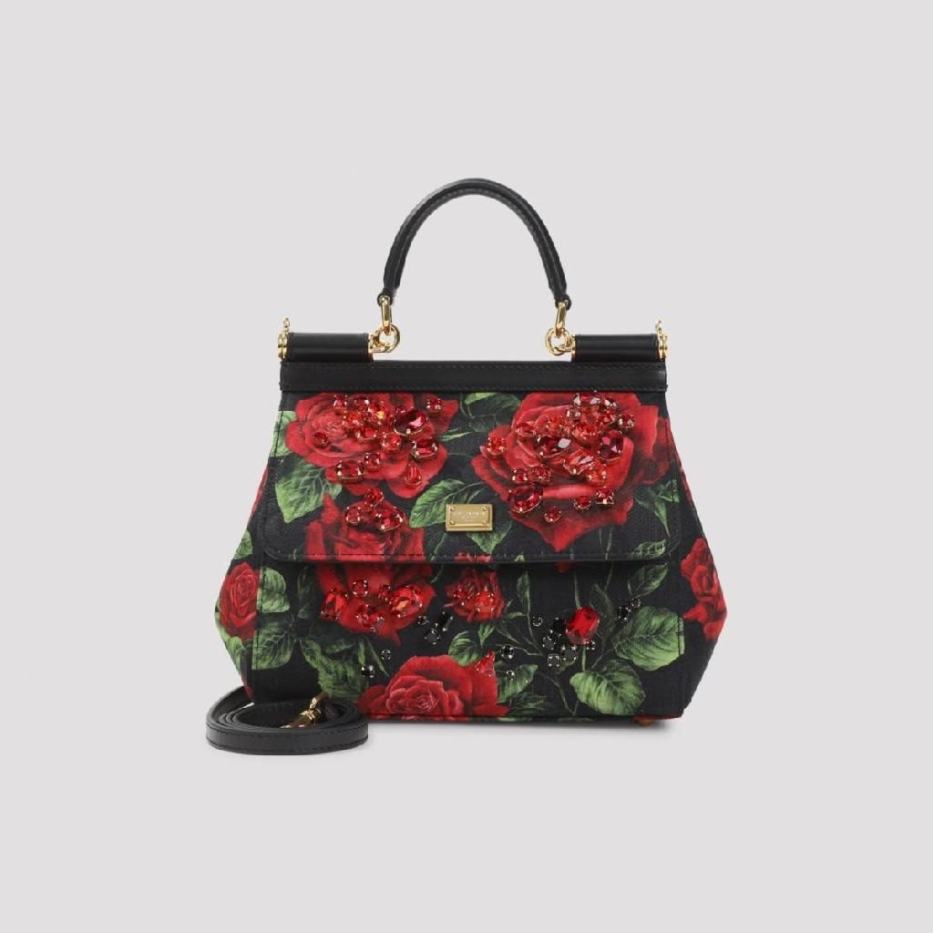 [D14]돌체앤가바나 BB6003BX778 HN6EJ ROSE ROSSE N Dolce Gabbana Small Sicily Bag 여성 토트백 탑핸들백 쇼퍼백