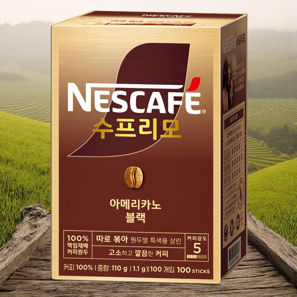 [오늘출발] 네스카페수프리모 아메리카노 커피 스틱 1.1g 100개입 1개