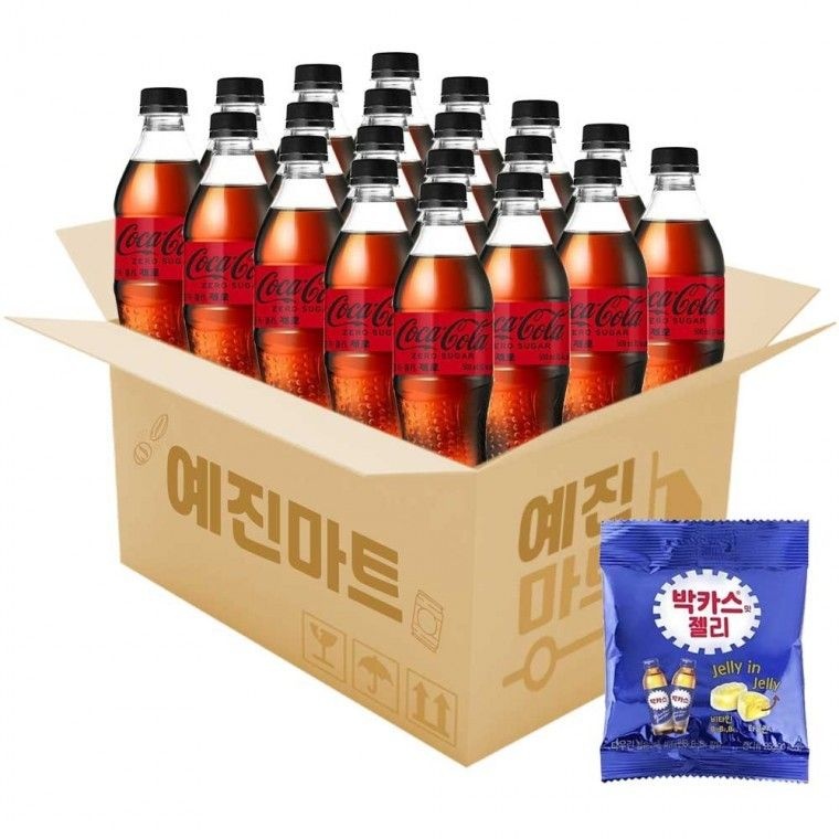 코카콜라 예진마트 코카콜라 제로 500ml x 20PET+박카스젤리