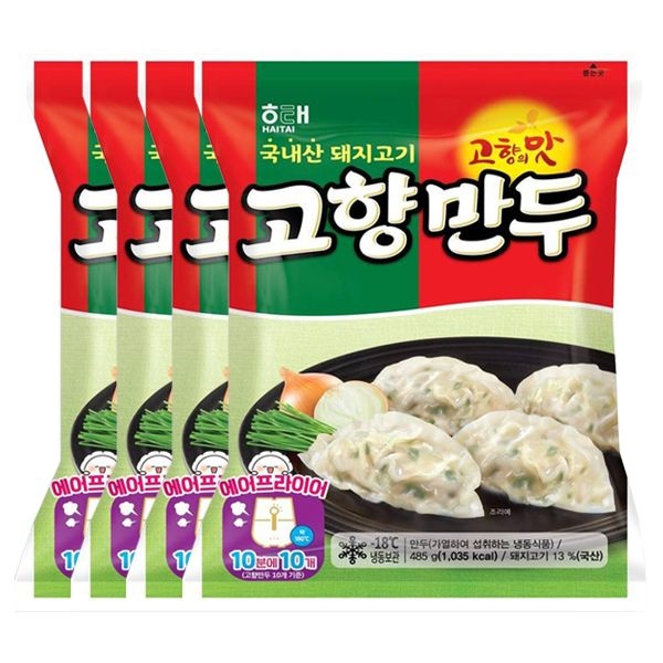 해태음료 해태 행사 고향만두 485g 4봉