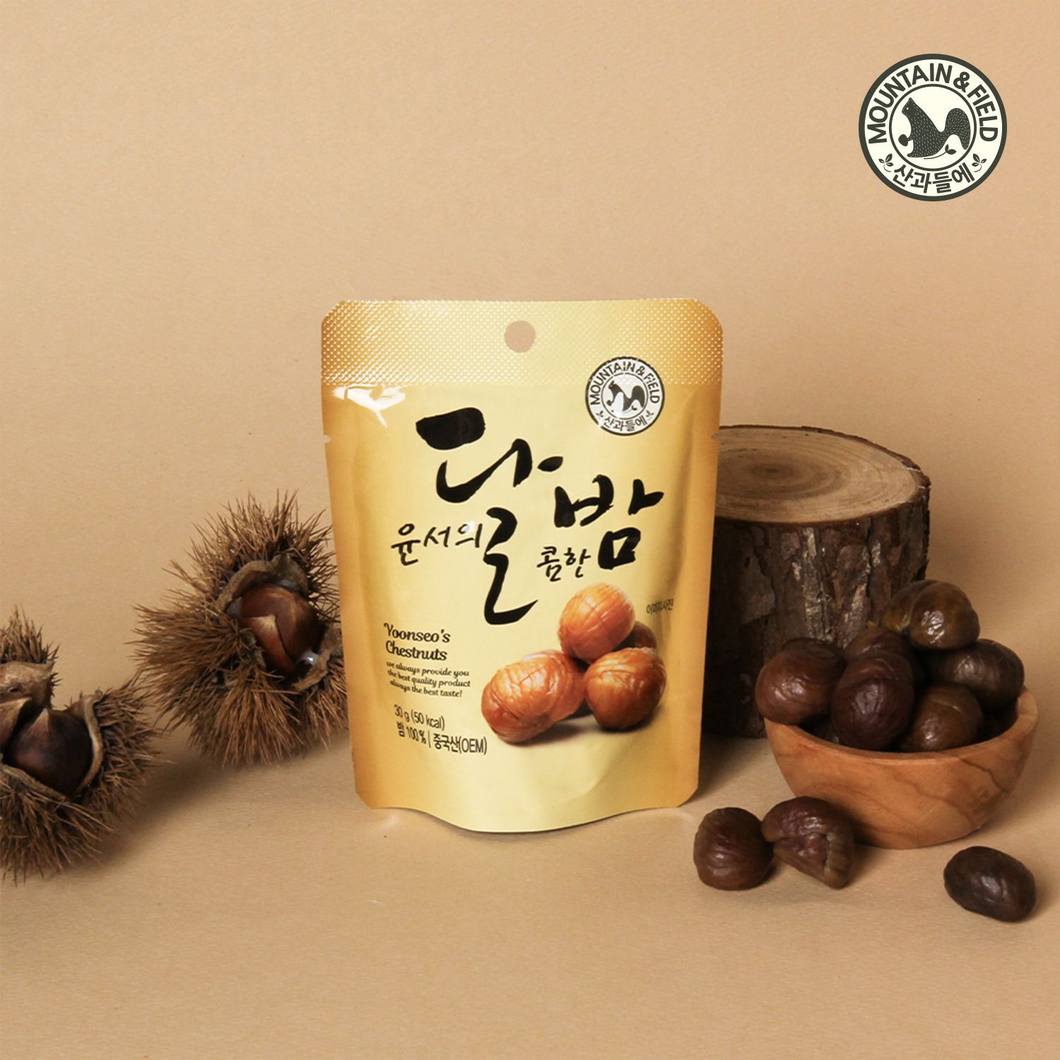 [롯데백화점] 산과들에 밤간식 윤서의달밤 30gx20봉 (깐밤 맛밤)