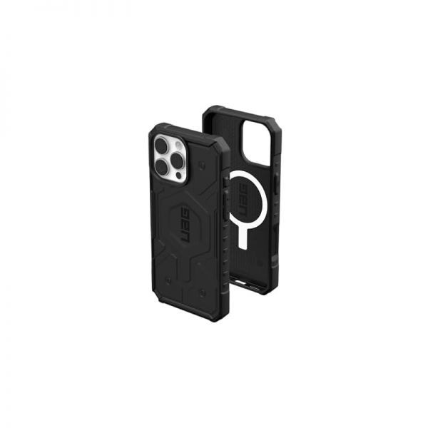 URBAN ARMOR GEAR 스토어 방문하기 [해외] UAG 패스파인더 클리어 아이폰 16 프로 맥스 케이스, 맥세이프 호환, 블랙 453773
