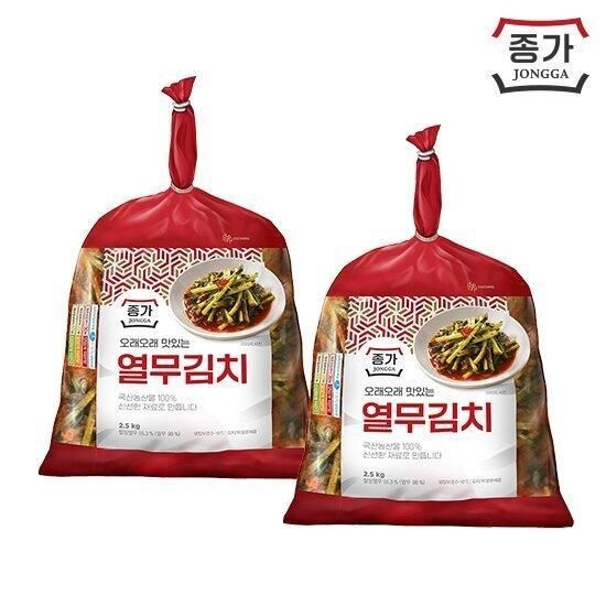 종가 열무김치 2.5kg*2팩 총 5kg 537324