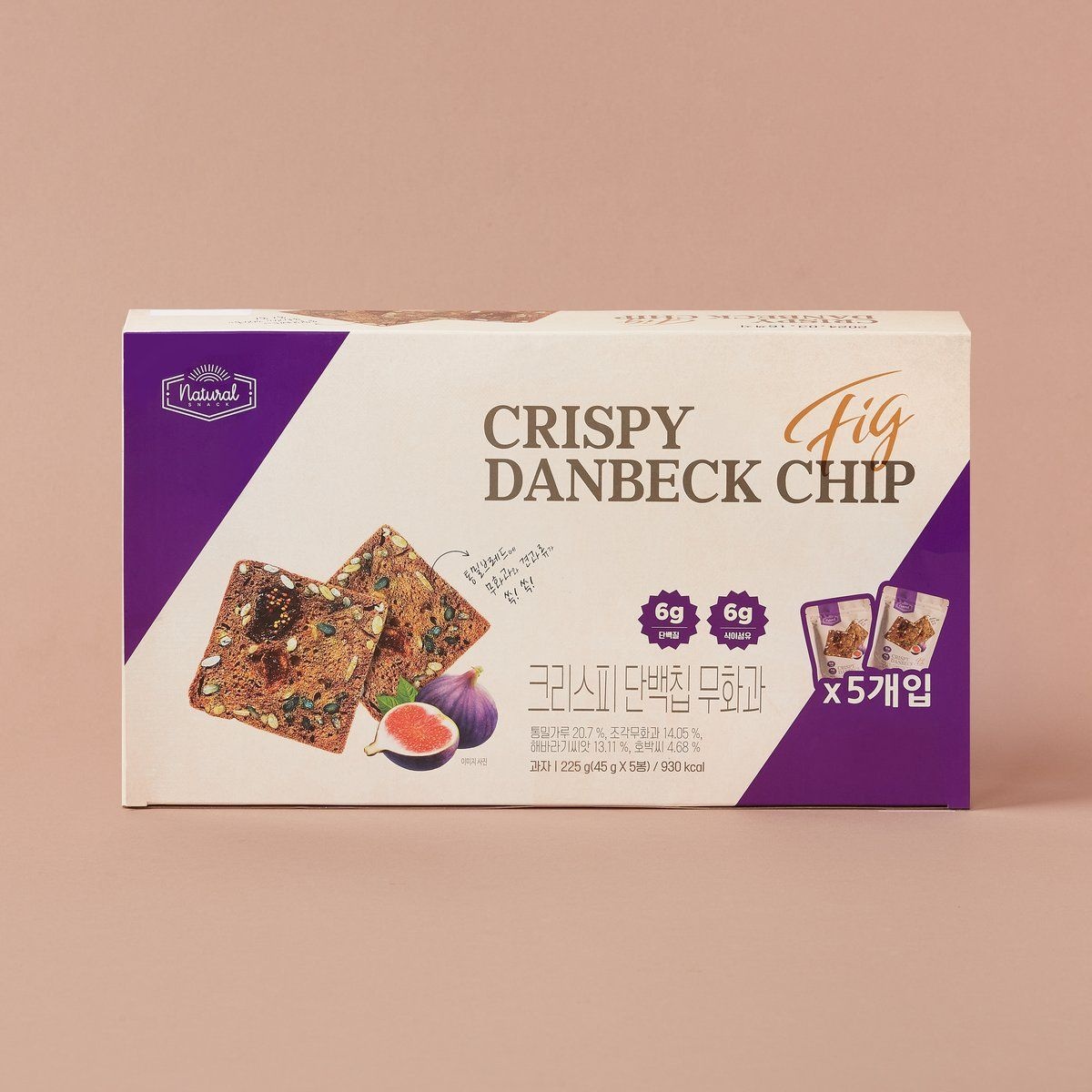 트레이더스 크리스피 단백칩 무화과 225g(5입)