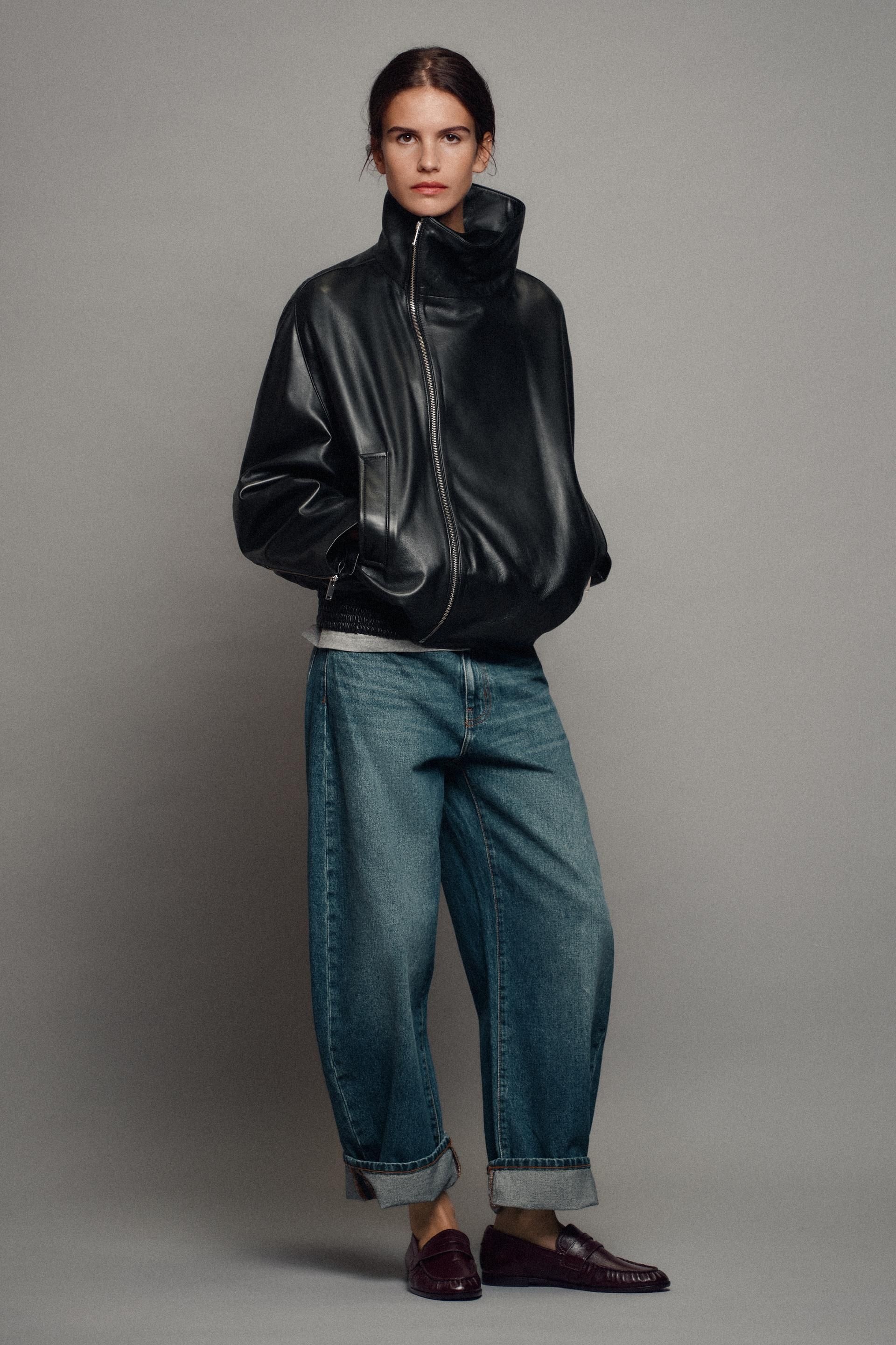 ZARA 레더 로퍼 - 브라운 1559/810/700