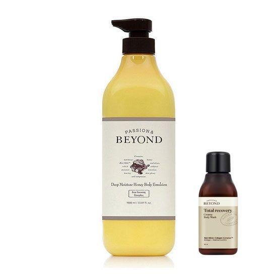비욘드 딥 모이스처 허니 에멀전 대용량 1L + 바디워시 60ml