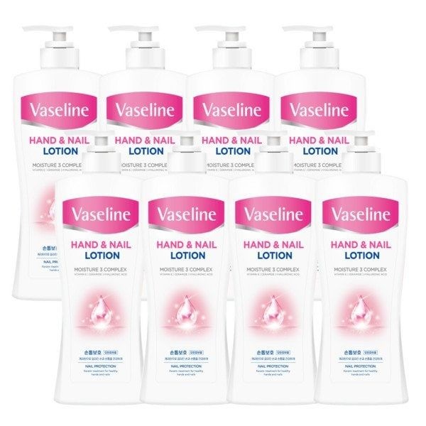 애경 바세린 핸드 앤 네일 로션 450ml x8개(1박스) 손톱케어