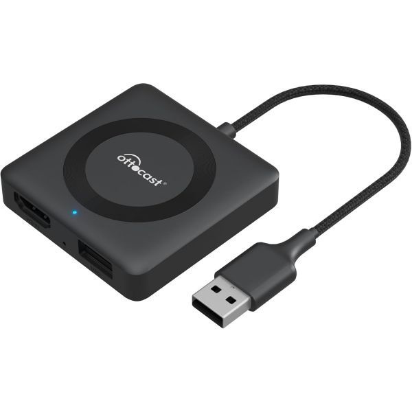 OTTOCAST [해외] OTTOCAST 오토캐스트 4 in 1 차량용 TV Mate Max 무선 CarPlay 안드로이드 Auto 화면 미러링 어댑터 Apple 아이폰호환 휴대폰
